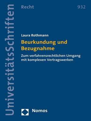 cover image of Beurkundung und Bezugnahme